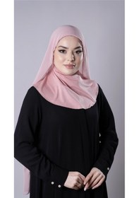Resim Hürrem Bone Pudra Pratik Hazır Geçmeli Şal Şifon Kumaş Hijab Bone 3009 06 