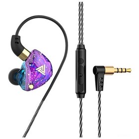 Resim Qkz Sk8 3.5mm Kablolu Kulaklık Dinamik Müzik Kulaklık Kulak Askısı Spor Kulaklık Kulak İçi Kulaklık Mikrofonlu İn-line Kontrol Sk8 