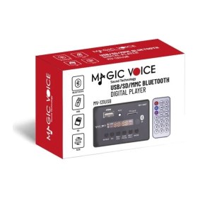 Resim Najmaddin Magicvoice MV-14907 Usb-Sd-Aux-Bluetooth Mikrofonlu Kumandalı Ekranlı Oto Teyp Çevirici Dijital Player Board 