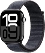 Resim HERŞEYBURDAMODA Apple Watch Series 10 Gps + Cellular 42 Mm Simsiyah Kasa Akıllı Saat Ve Mürekkep Moru Spor Loop - S 