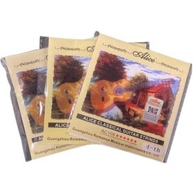 Resim Alice A106-4 Klasik Gitar Tek Tel - Re 4. Tel 3 Adet 
