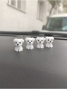 Resim Kırcı Store 4'lü Sevimli Köpek Seti Dikiz Aynası Süsü Araba Süsü Torpido Süsü Oto Aksesuar Hediyelik Eşya 