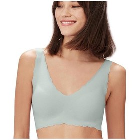 Resim Carla İthal Lazer Kesim Dikişsiz Çıkarılabilir Padli Destekli Rah Su Yeşili 