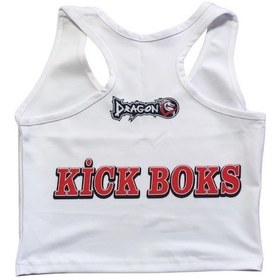 Resim Dragondo Kb1099 Kick Boks Kadın Büstiyer Beyaz 