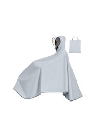 Resim Suntek Yetişkinler Için Bisiklet Yağmur Ponçosu Kapşonlu Gri 