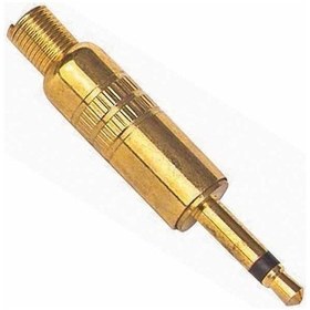 Resim 3.5 Mm Mono Gold Fiş Metal Jack 