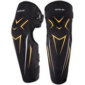 Resim Motolsg 2'si 1 Arada Dizlikler Motosiklet Bisiklet Sürme Sıcak Polar Yumuşak Koruyucu Dişli Siyah Sarı Siyah Sarı 