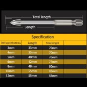 Resim Dtools 6 D Çımlu Krür Çprz Lıgn Kirmi cm Rmik Mkp Uçlrı Duvr Içın Vrimli Vrnl Ondj Rcı Dlik Çıcı (Yurt Dışından) 