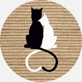 Resim Concepta Yuvarlak Jüt Kilim JY46 100x100 cm 