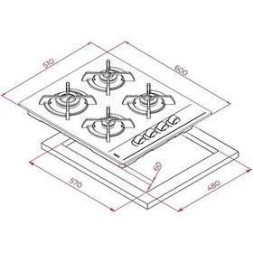 Resim Teka Chef 8 HAK 627 WH - GBC 64002 KBC WH - TVT 60.1 Beyaz Ankastre Set 