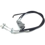 Resim Fosenze Yamaha Atv Moto 4 Serisi 1985-1995 İçin Önden Fren Kablosu Seti - Metal, Siyah, Oe:52h-26361-00-00/52h-26371-00-00 