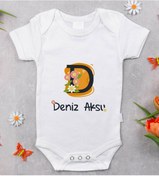 Resim Bitmeyenkartus Bk Kids Isimli Harfli Bebek Body Zıbın - Model 1 