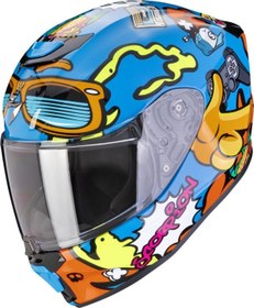 Resim Scorpion EXO-JNR Air FUN Kapalı Çocuk Motosiklet Kaskı MaviOranj 