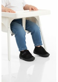 Resim Ayakmod Siyah Süet Cırtlı Bebek Panduf Ba&ba 058989 B Siyah 