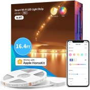 Resim Meross Akıllı LED Şerit Wi-Fi Rgb 5 Metre MSL320 Pro (Apple Home Destekli) 