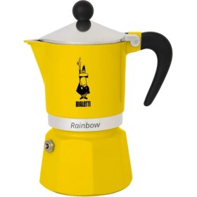 Resim PremiumPort Renkli Sarı 3 Cup Mokapot, Şık ve Pratik Kahve Demleme Aracı 
