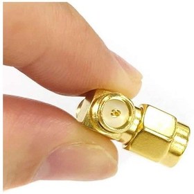 Resim SMA T Soket 1x Rpsma Erkek 2x Rpsma Dişi Altın Kaplama Soket 
