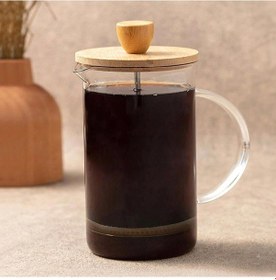 Resim The Mia Bambu Kapaklı French Press 600 Ml Cam0328 Renkli 