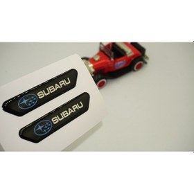 Resim Subaru Logo Çamurluk Yanı Ve Ayna Metalize Damla Desen 3M Logo Ar 