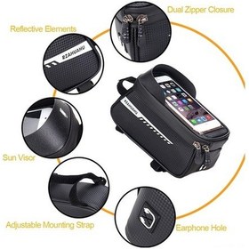 Resim Ebitda Su Geçirmez Bisiklet Telefon Tutucu, Dokunmatik Kılıf, Yansıtıcı, Kulaklık Girişi, Bisiklet Aleti Depolama Çantası, Sarı Sarı 