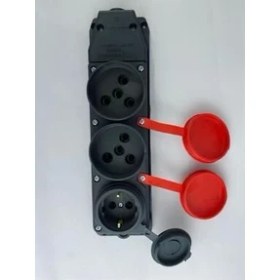 Resim Mutlusan MUT-316. 2 Trifaze+1 Monofaze Grup Priz 