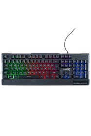 Resim TURBOX Paddock TR-K115 USB Kablolu Rainbow Gaming Standart Q Rainbow Aydınlatma Klavye 
