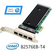 Resim Open Smart 4 Port Intel 82576EB 1gbe Pcıe X1 Ethernet Kart - OPS7229NT 