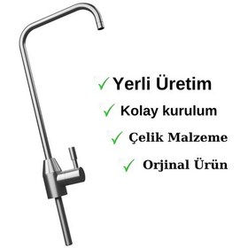 Resim 304 Paslanmaz Kare Su Arıtma Musluğu 