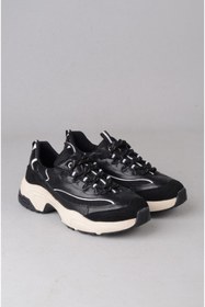 Resim SEÇ KUNDURA SEÇ 34120 KALIN TABANLI KADIN SNEAKERS SİYAH 