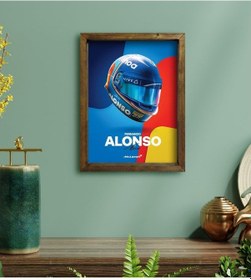 Resim Bk Gift Formula 1 Tasarımlı Doğal Masif Ahşap Çerçeveli Tablo 30X (551143431) 