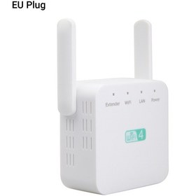 Resim Yaozixa Wd-r611u Beyaz Wifi Genişletici 300mbps - Çift Dış Antenli, 2.4ghz, Ev İçi/dışı Sinyal Güçlendirici, Avrupa Şarj Aleti 