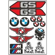 Resim A4 Sticker 051 Tek Paket Çoklu Sticker Çok Renkli 