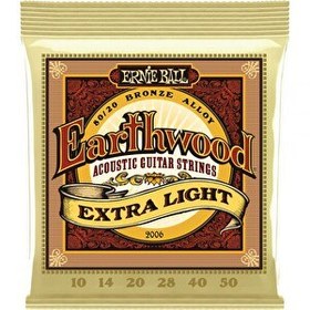 Resim Ernie Ball P02006 10-50 Akustik Gitar Teli Extra Light 