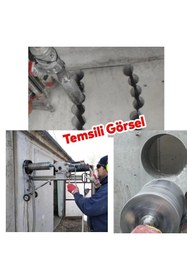 Resim NUBLADO Beton Zemin Duvar Delme Elmas Karot Ucu 40 mm Delik Açma Panç Aparat Uç Deprem Numune Al Test. 