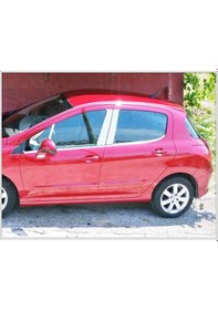 Resim Peugeot 308 Hb Krom Kapı Direk Seti 6 Prç 2007-2013 Arası P.Çelik 