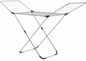 Resim Wing Alüminyum Katlanabilir Çamaşır Kurutmalık, 22m Kurutma Kapasitesi, İç ve Dış Mekan Kullanımı, Paslanmaz 