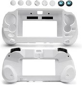 Resim CHENLAN L2 R2 Trigger Hand Grip Shell Controller Protective Case for Playstation PS Vita 1000 White 