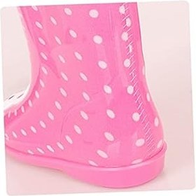 Resim Erkek Kız Için Su Geçirmez Karikatür Yağmur Botları Tavşan Desenli Dayanıklı Kaymaz Taban Rahat Ve Kolay Giyilebilir Her Mevsim Yağmurlu Günler 