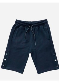 Resim Ekkokids Çocuk Çıtçıtlı Şort-14547 Siyah 