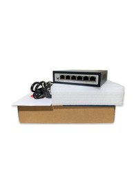 Resim 4 Port Ethernet PoE Switch, 6 Port (4+2) - 4 PoE Ports + 2 Uplink 