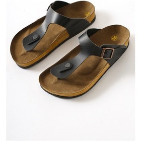 Resim Risa Siyah Toka Detaylı Parmak Arası Terlik 001 