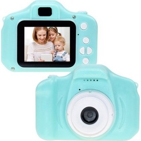 Resim Suofeng X200 Çocuk Dijital Kamerası - Yeşil, 1080p Video, Fotoğraf Çekimi, Sticker Özelliği, 2.0 İnç Ekran, Taşınabilir 