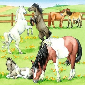 Resim Ravensburger 3x49 Parça Puzzle Ahırda Bir Gün 51298 