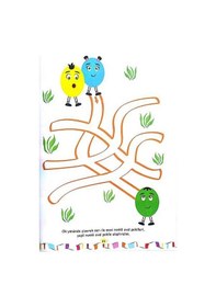 Resim +5 Yaş Dikkat Geliştiren Renkler ve Şekiller Mor Şemsiye 
