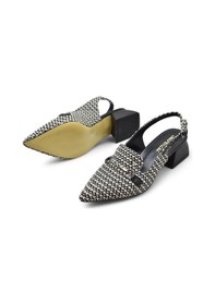 Resim Ispartalılar 9828 Kadın Topuklu Ayakkabı 4 Cm Kalın Topuk Abiye Düğün Nişan Kına Gecesi Ayakkabısı Siyah 