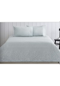 Resim Taç Pike Takımı Jakarlı Marlena Mavi Tek Kişilik 