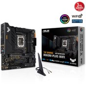 Resim ASUS TUF GAMING B660M-PLUS WIFI INTEL B660 LGA1700 DDR5 6000 DP HDMI ÇİFT M2 USB3.2 AX WİFİ + BT AURA RGB 2.5GBİT LAN MATX 128GB’A KADAR RAM DESTEĞİ ASUS 5X TUF PROTECTION III 