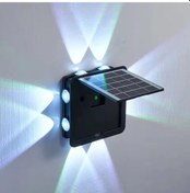 Resim Kcoiifun8led Güneş Duvar Lambası Dış Mekan Su Geçirmez Led Aydınlatma Bahçe Balkon Dekorasyon Işıklarımavi Mavi 