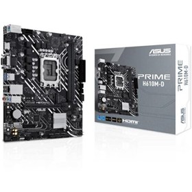 Resim Asus Prime H610M-D Intel H610 5600 MHz DDR5 Soket 1700 Matx Anakart Asus