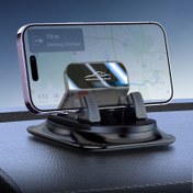 Resim 1 adet 360 ° Dönebilen Araba Telefon Tutucu, Silikon Kaymaz Ped, Gösterge Paneli, Araba, Ofis ve Ev Kullanımı için Uygun 